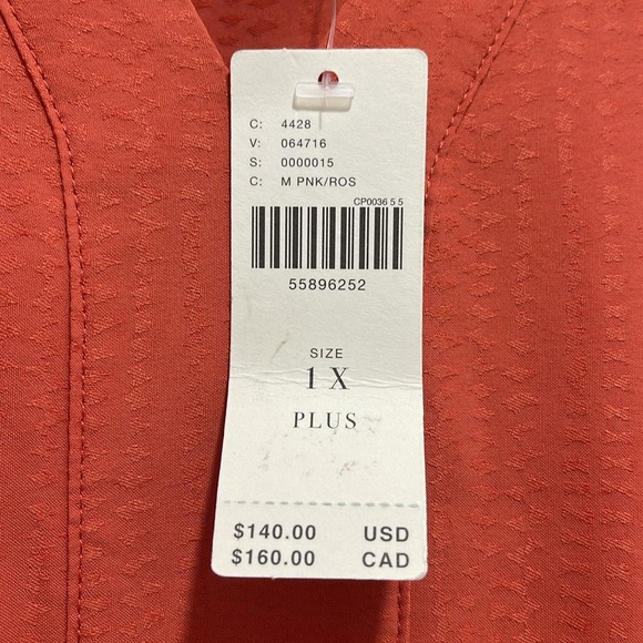 NWT Amber Anthropologie Maeve Salmon pink Dress - Picture 3 of 3